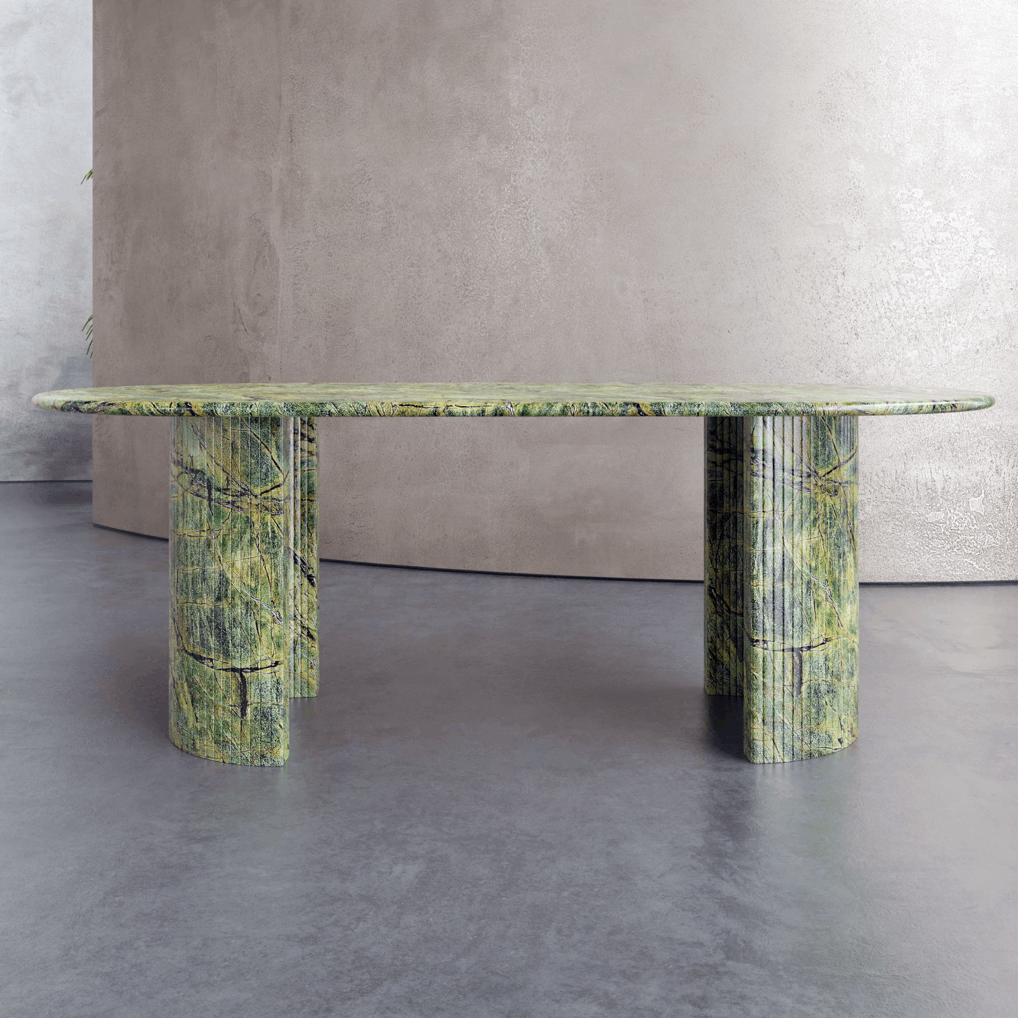 Bespoke marble dining table