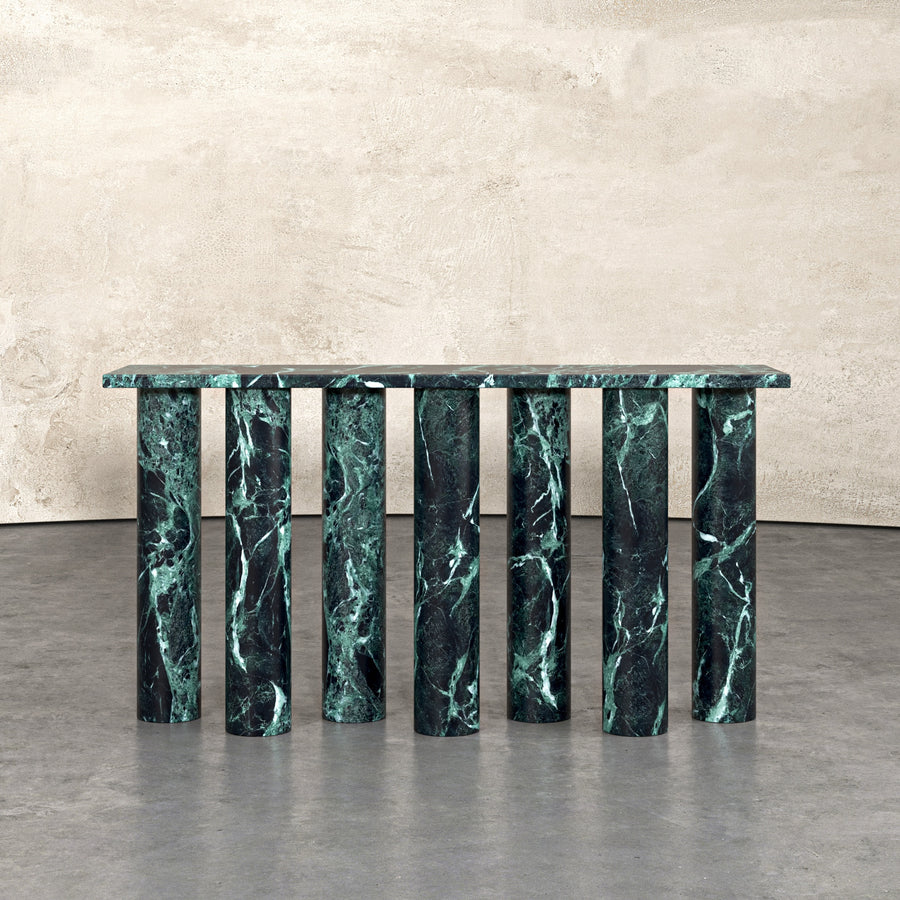 Teeva tailor-made travertine console table