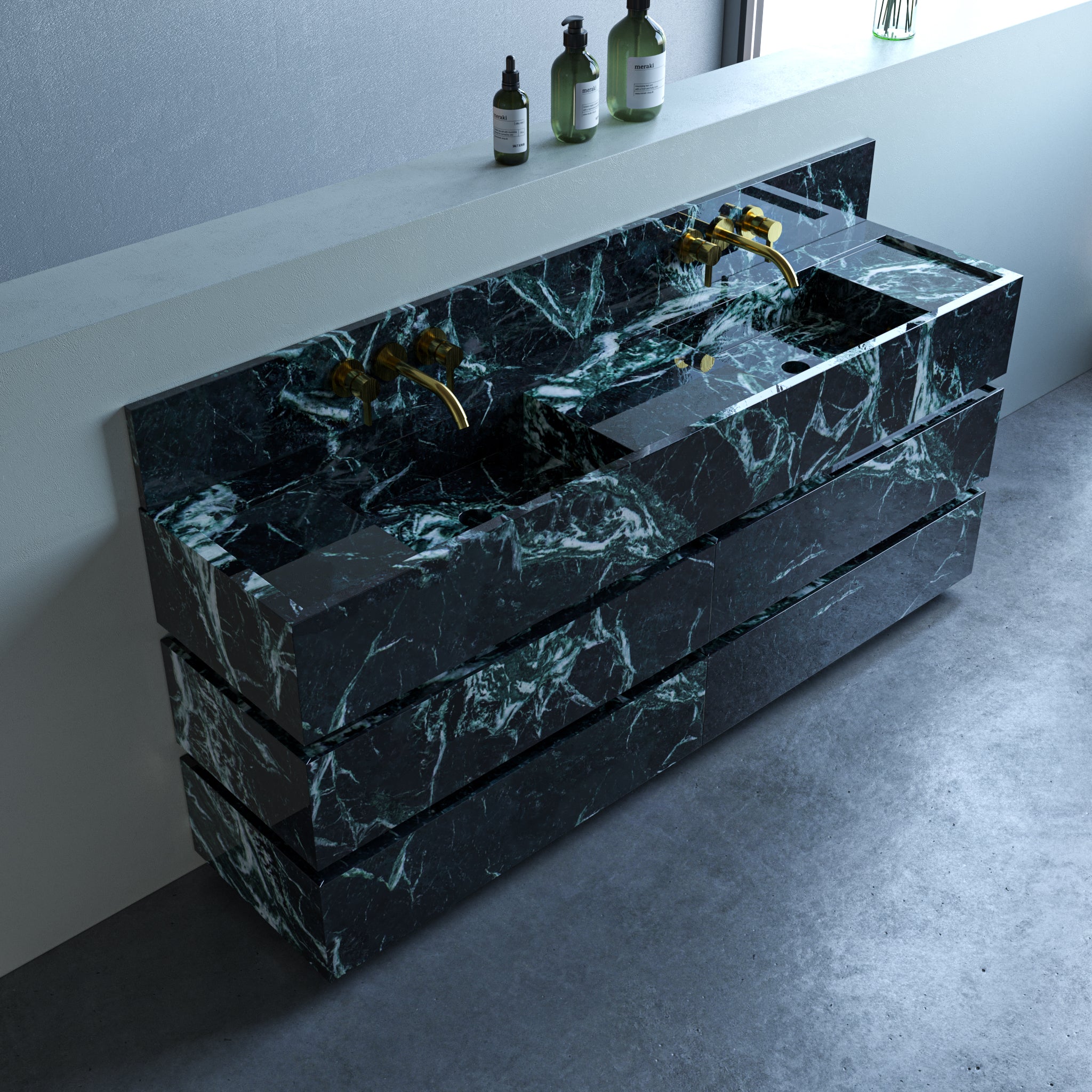 Segmio Marble Bathroom Vanity Sink