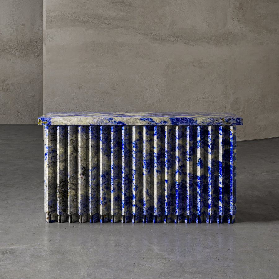 Lasym custom stone console table