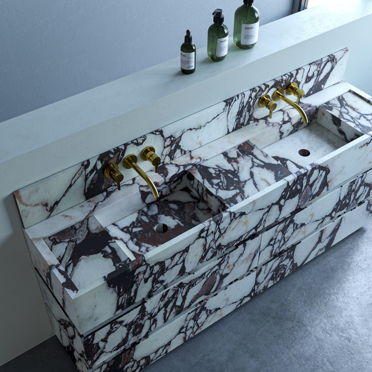 Custom Marble Vanity Sink | Bespoke Stone Bathroom Basin | Aprils Form