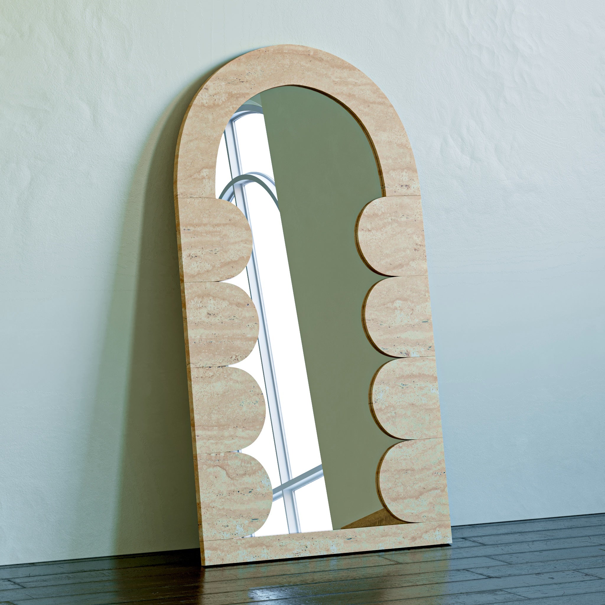 Array Marble Standing Mirror