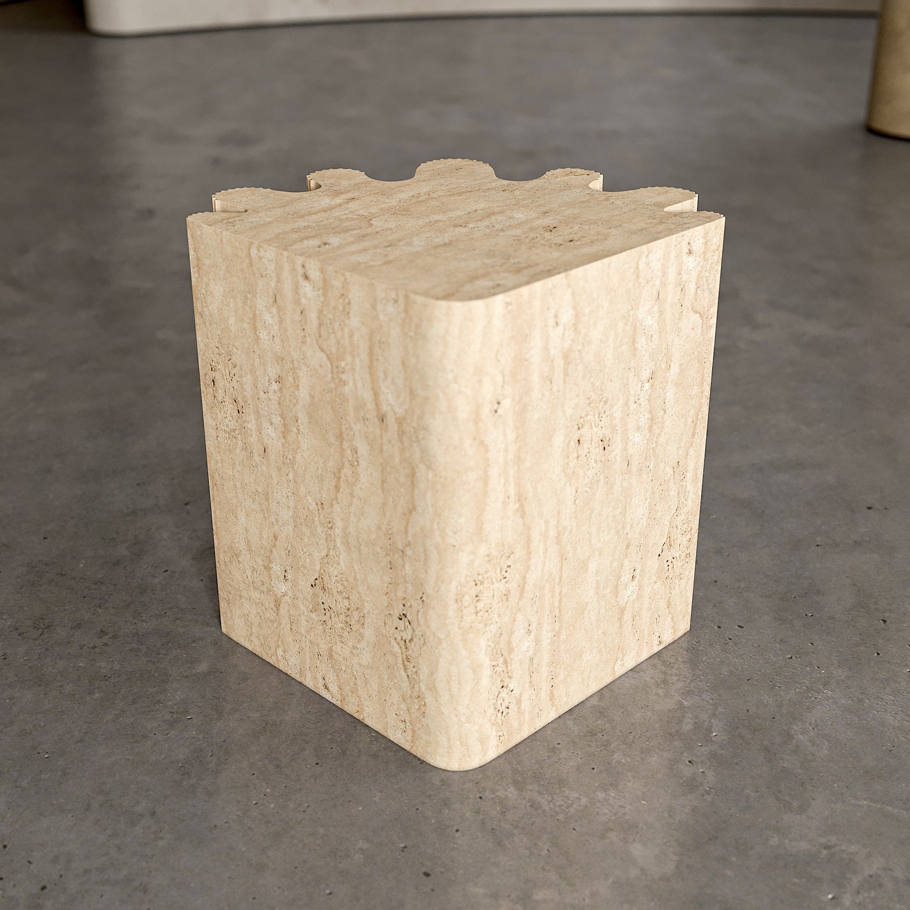 Custom Marble Side Table | Bespoke Stone Accent Furniture | Aprils Form