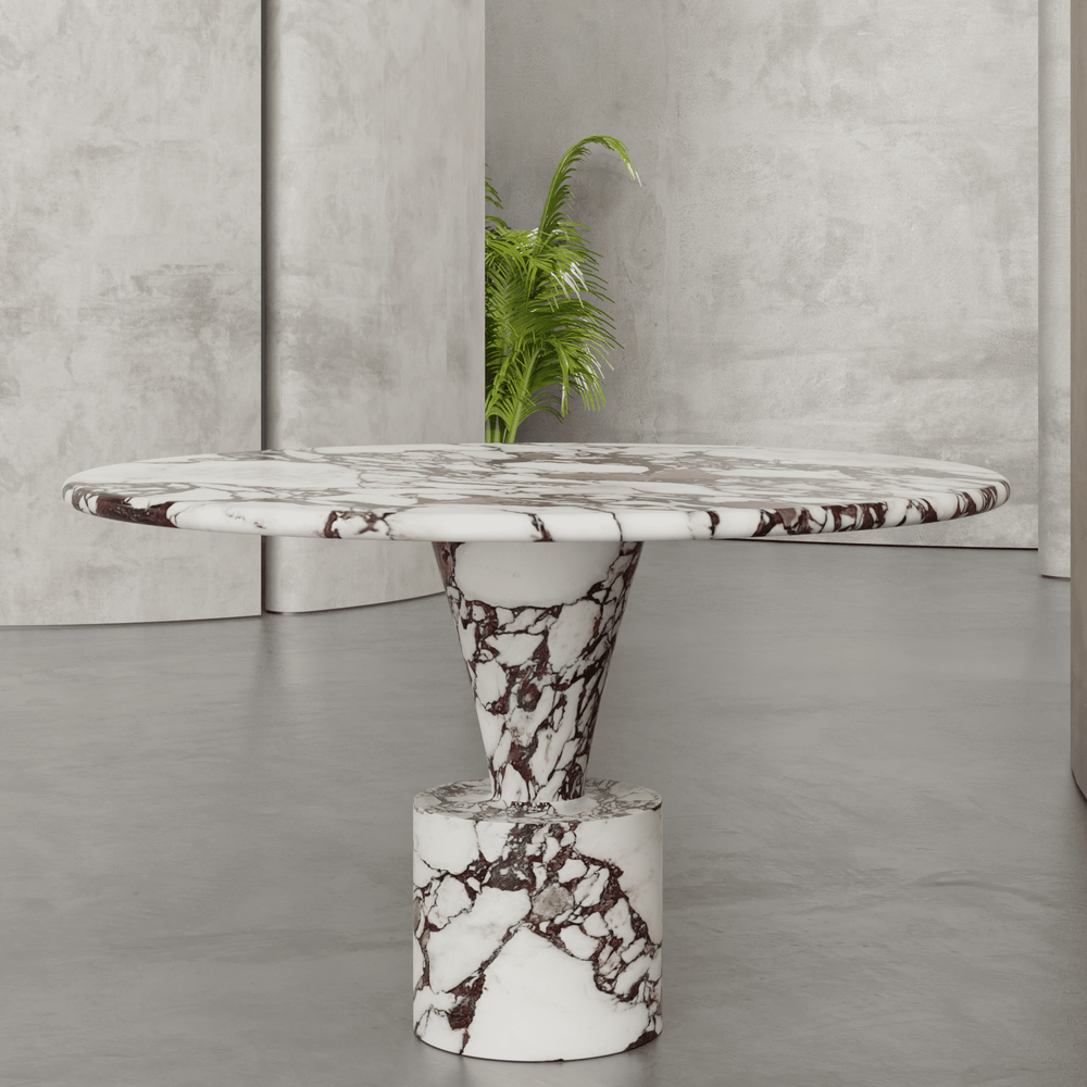 Custom Marble Dining Table | Attok Bespoke Stone Furniture | Aprils Form