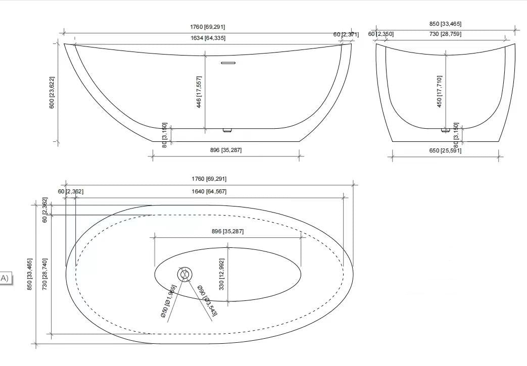 Venia Freestanding Stone Bathtub