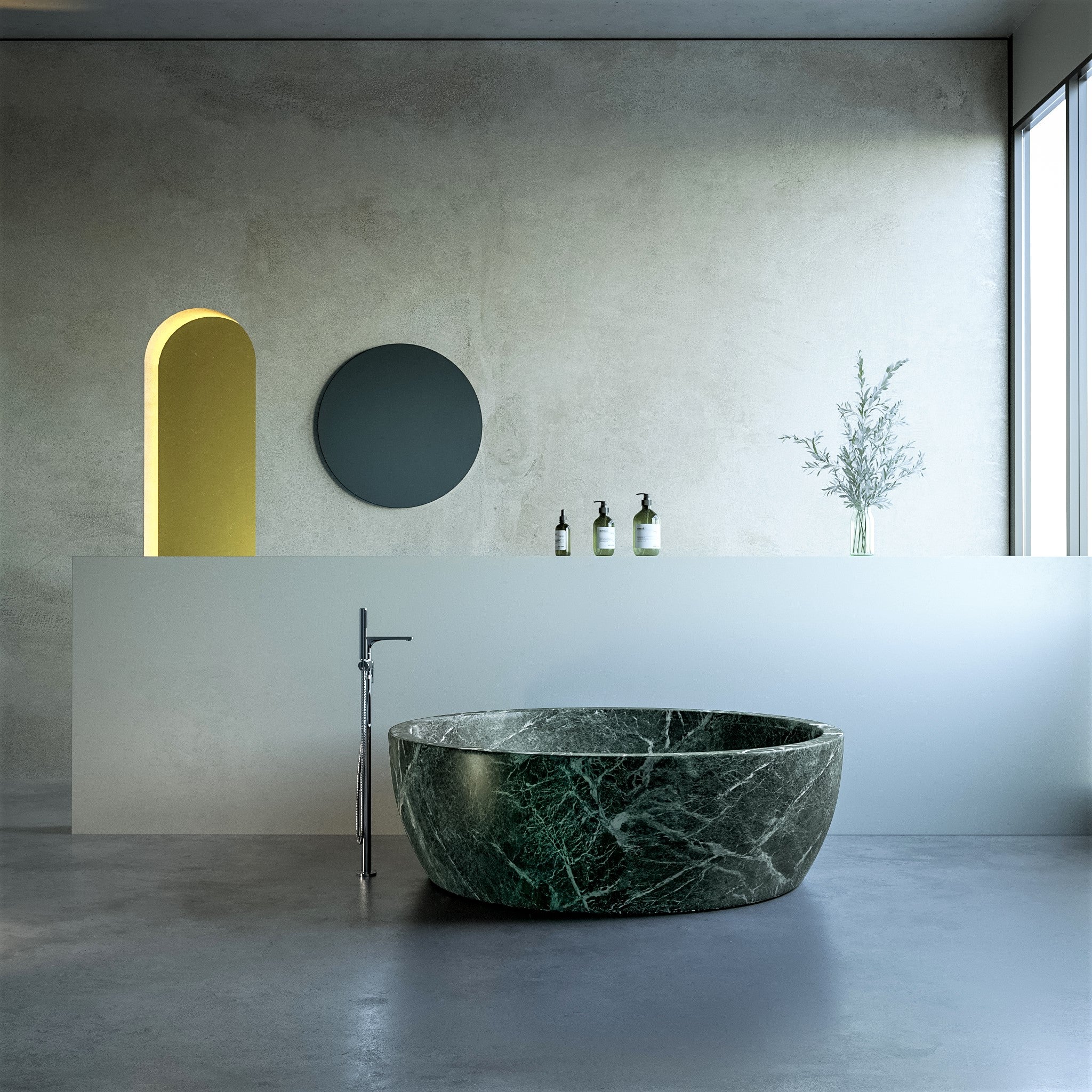 Rollo Freestanding Stone Bathtub - Aprilsform