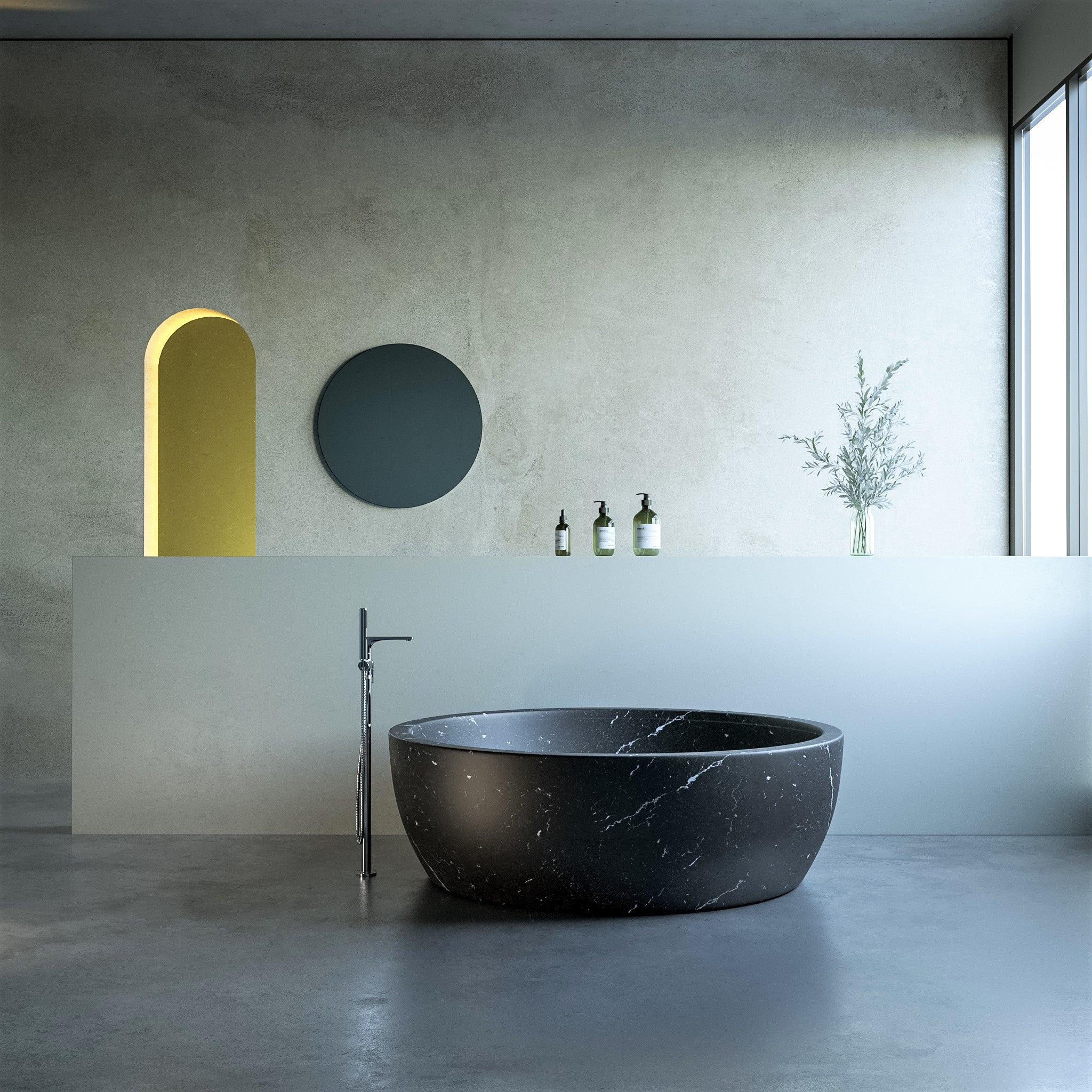 Rollo Freestanding Stone Bathtub - Aprilsform